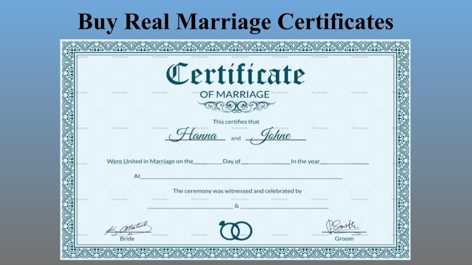 marriage certificate translation